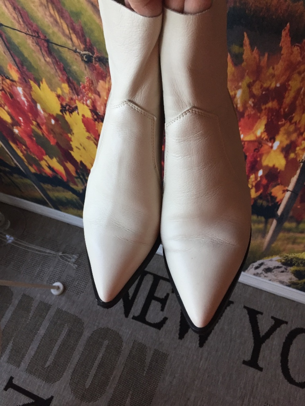 Cream Leather HUSH Calf Boots